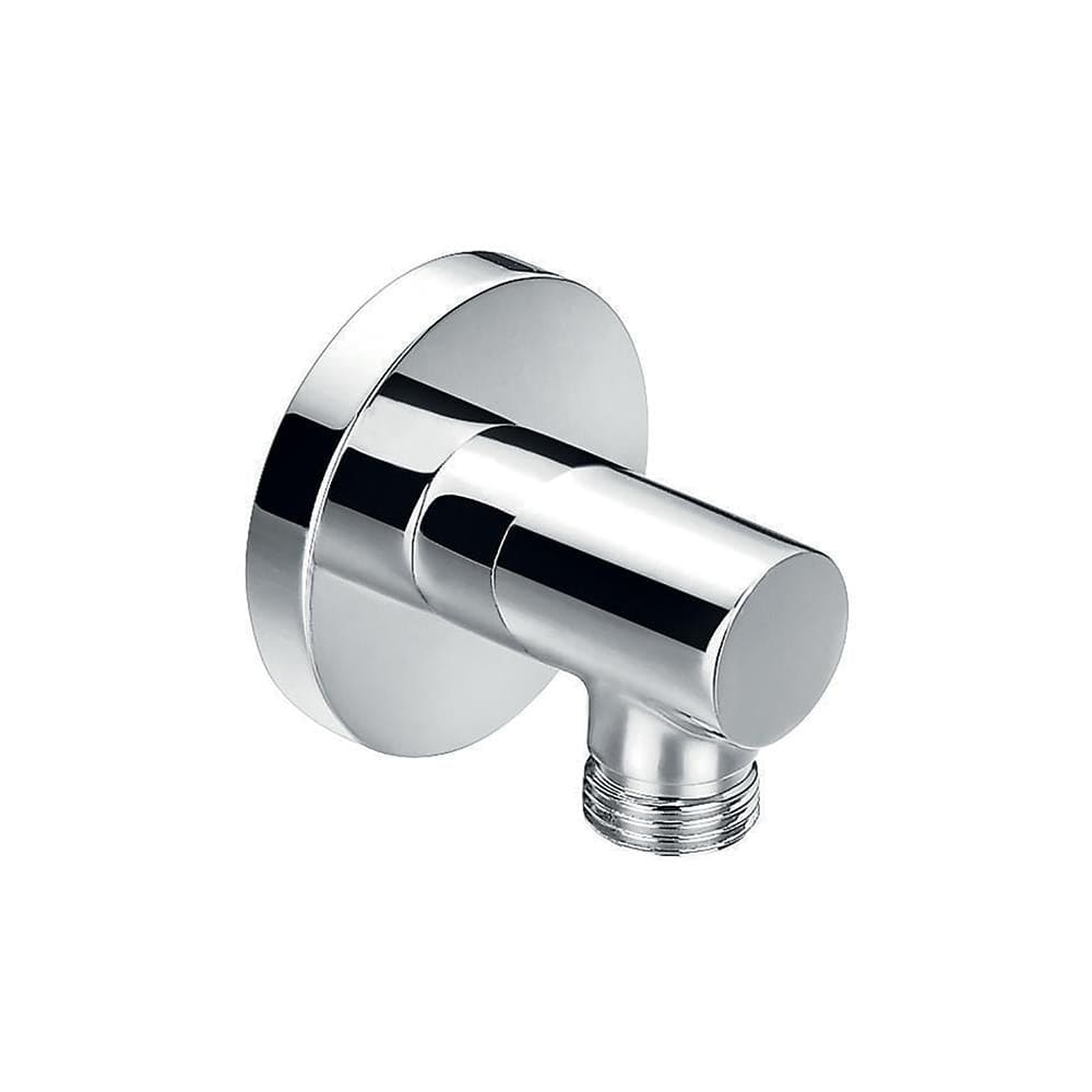 Imex Shower Brackets and Outlets Chrome Imex Round Wall Outlet Elbow