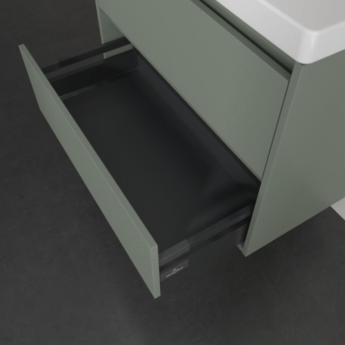 Villeroy & Boch Wall Mounted Vanity Unit Villeroy & Boch Skyla Wall Mounted 800mm Two Drawer Vanity Unit with Basin