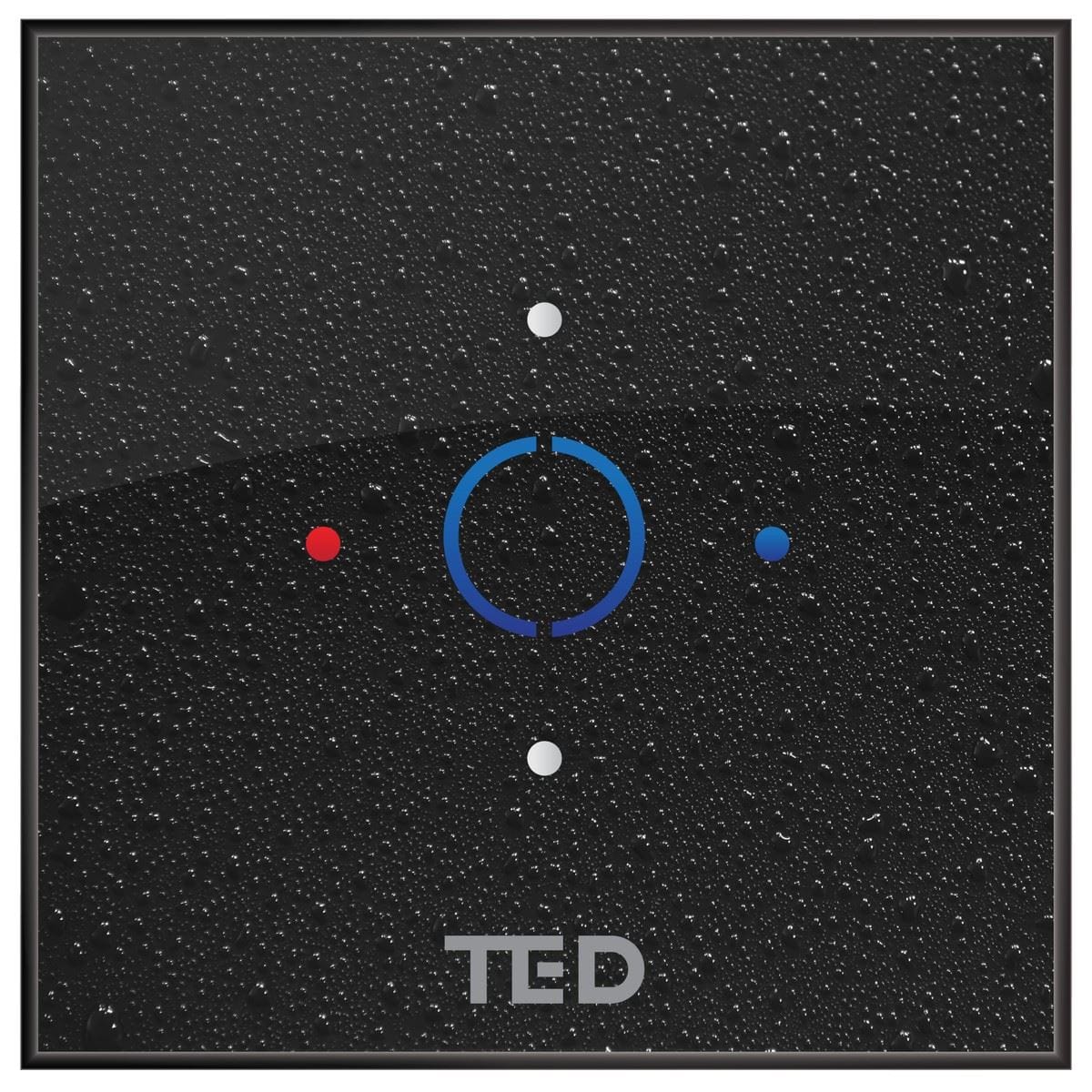 TED Concealed Shower Valve TED Cuba Single Outlet Digital Shower Valve System in Black