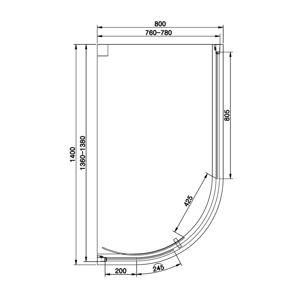 Eastbrook Vantage 2000 Quadrant Shower Enclosure