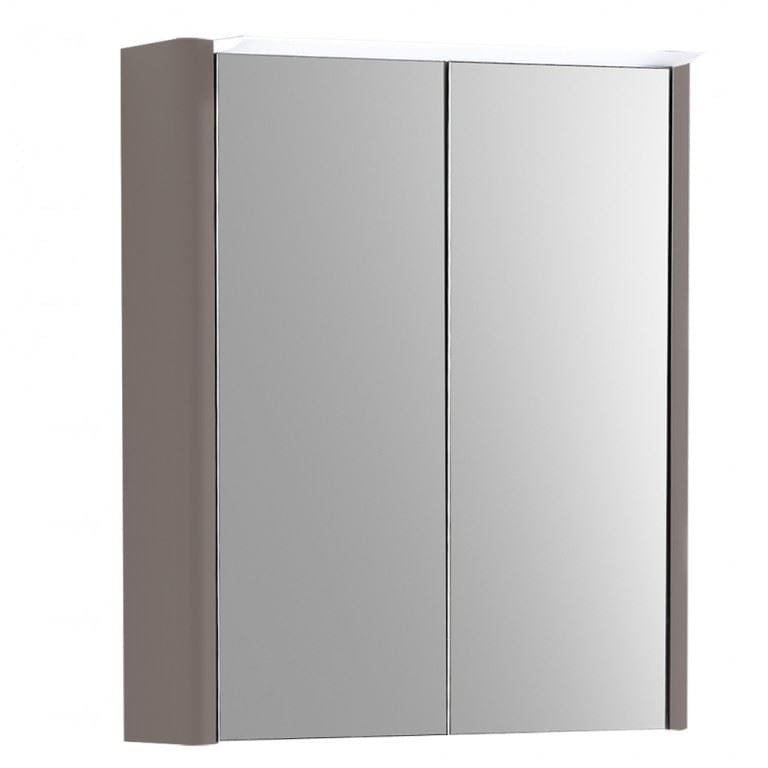 Imex Mirrored Cabinet Imex Suburb Double Door Mirror Cabinet - 500mm Wide - Matt Ash