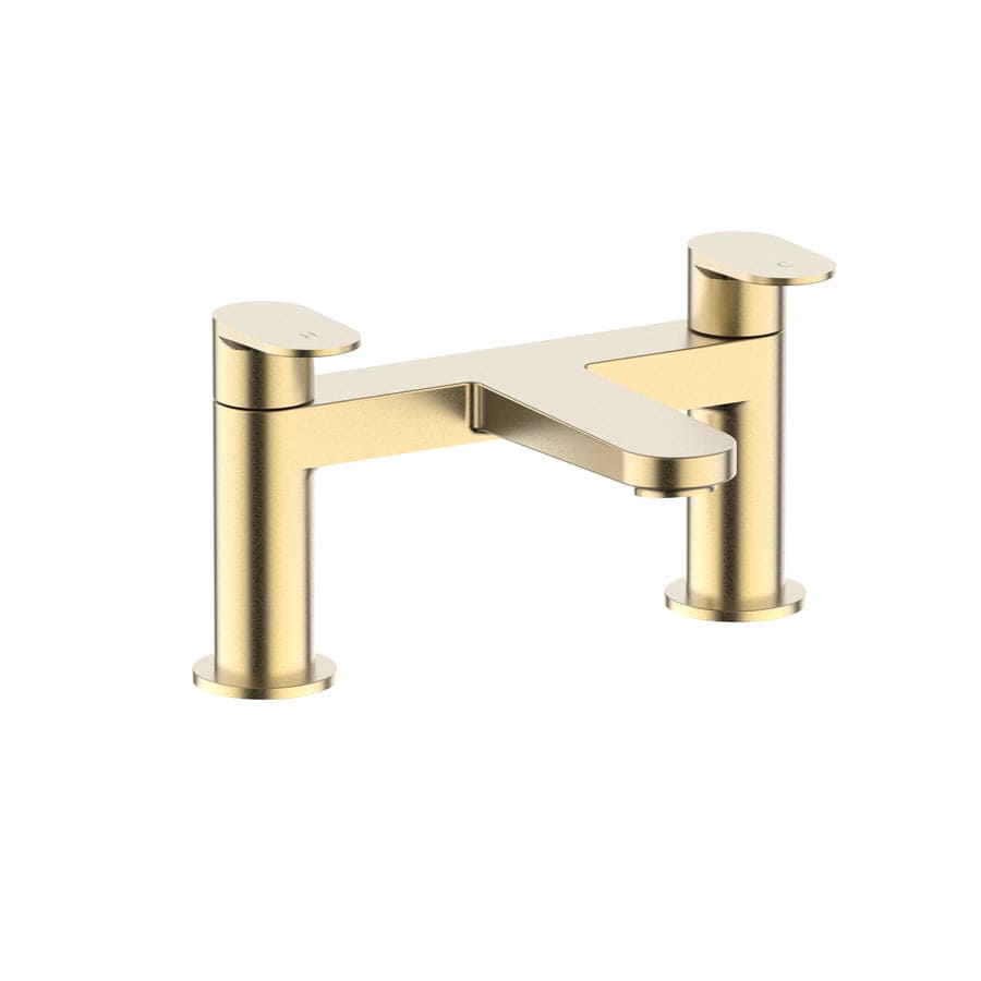 Crosswater Bath Mixer Brushed Brass Crosswater Drift Bath Filler Tap