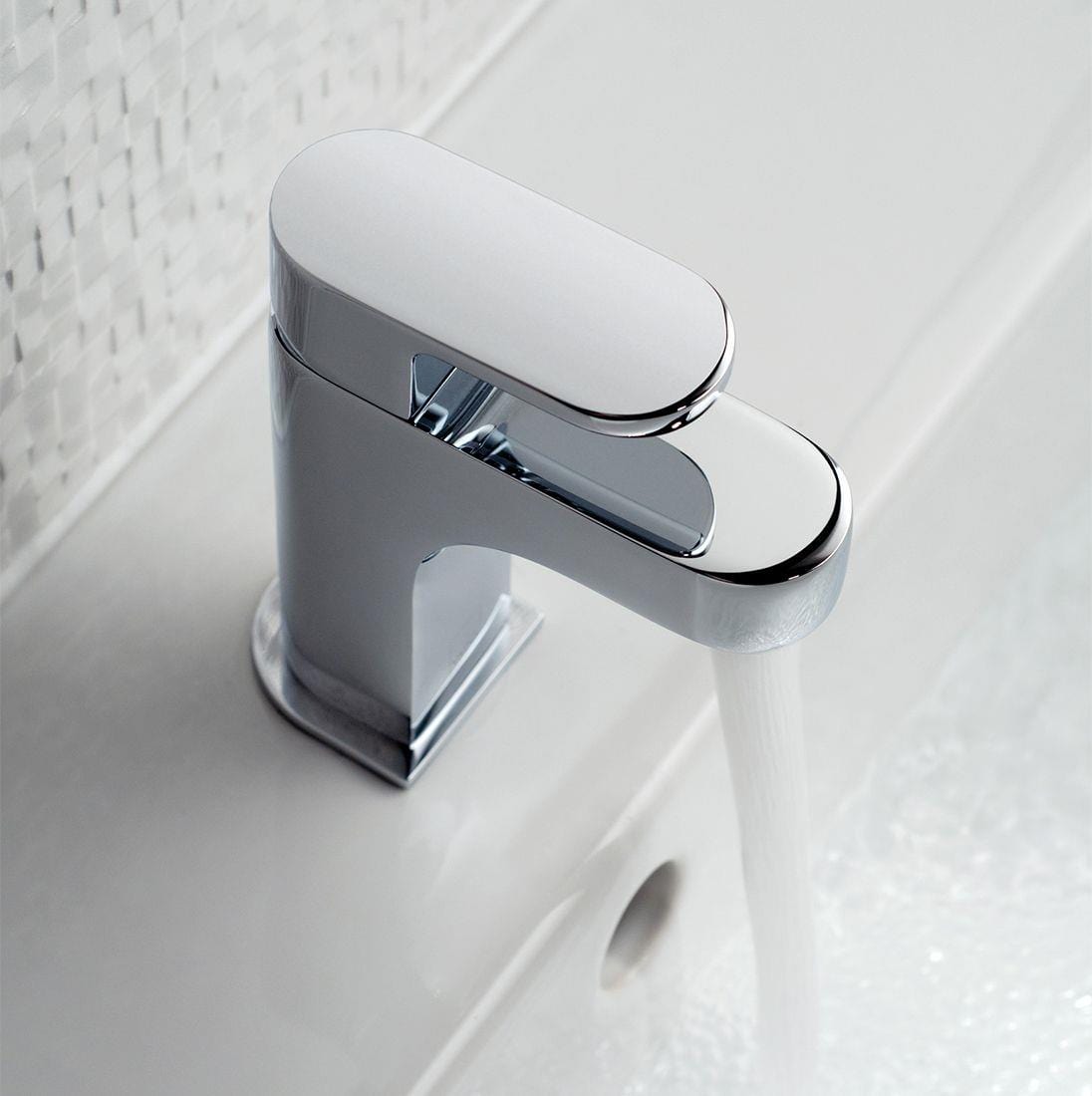 VADO Cloakroom Tap Vado Life Mini Mono Basin Mixer Tap with Universal Waste in Chrome
