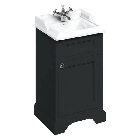 Burlington Cloakroom Vanity Unit Matt Black / 2 Burlington Freestanding Square Cloakroom Vanity Unit with Basin