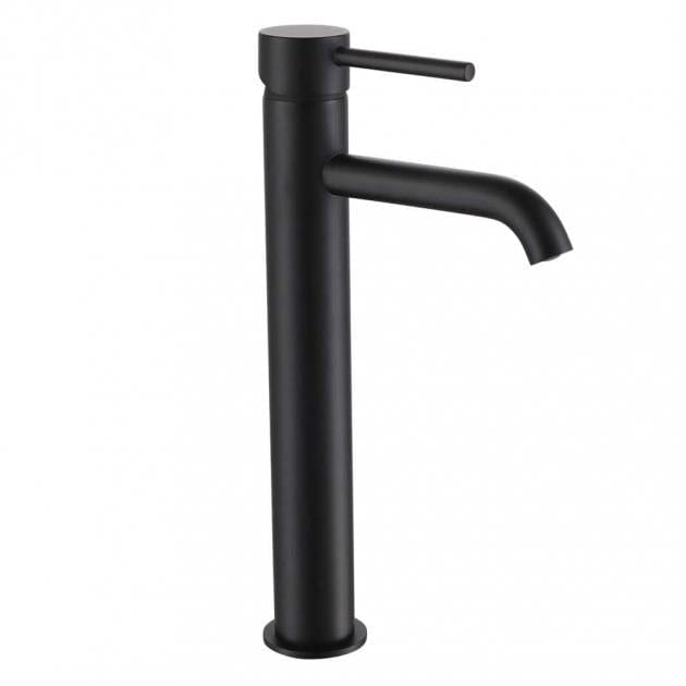 Aqaurius Tall Basin Tap Matt Black Aquarius RF-Series Tall Mono Basin Mixer Tap
