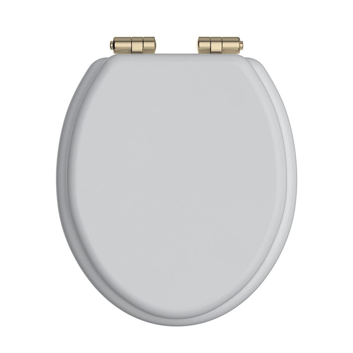 Heritage Toilet Seat White Gloss / Gold Heritage Soft Close Wooden Toilet Seat