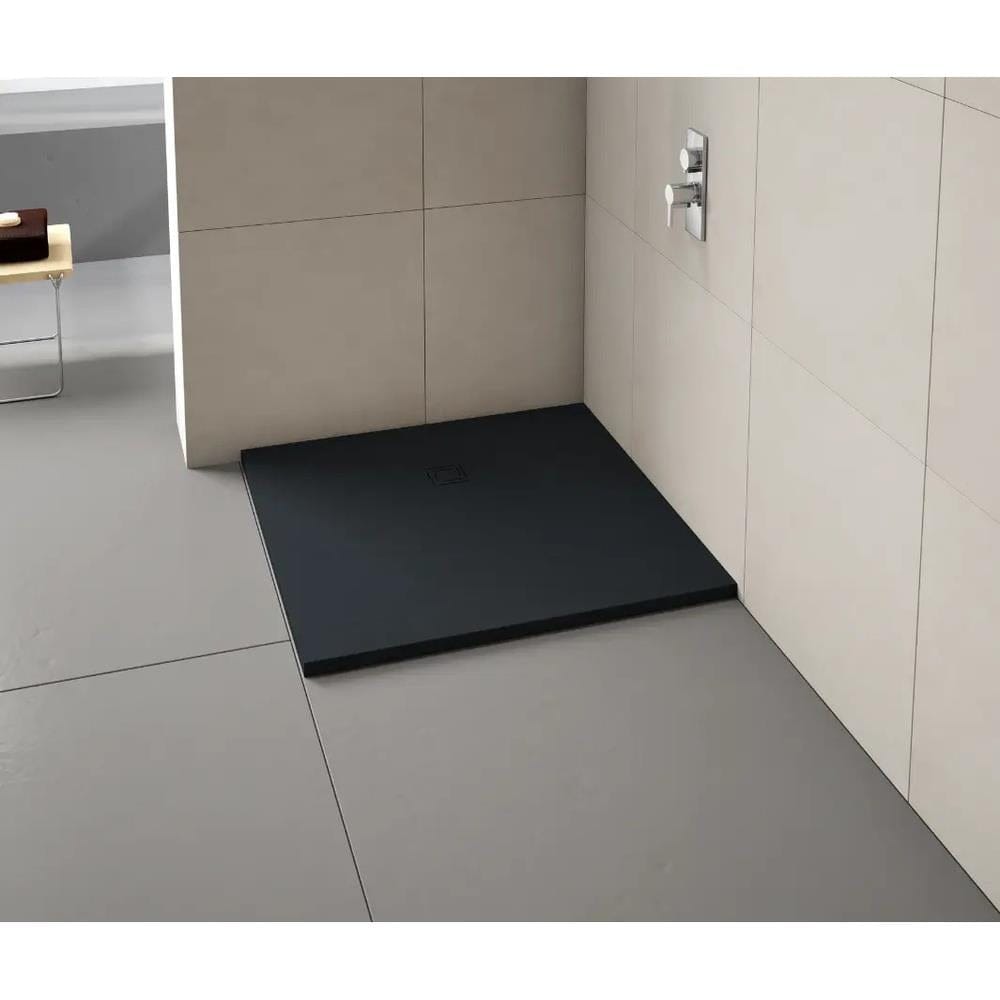 Merlyn Square Shower Tray Pure Black Merlyn Truestone Square Shower Tray