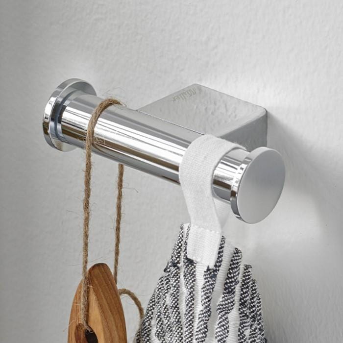 Miller Robe Hook Miller Boston Double Robe Hook in Chrome