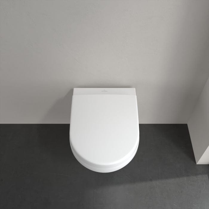 Villeroy & Boch Wall Hung Toilet Villeroy & Boch Architectura Compact Wall Hung Toilet with TwistFlush and Soft Close Seat