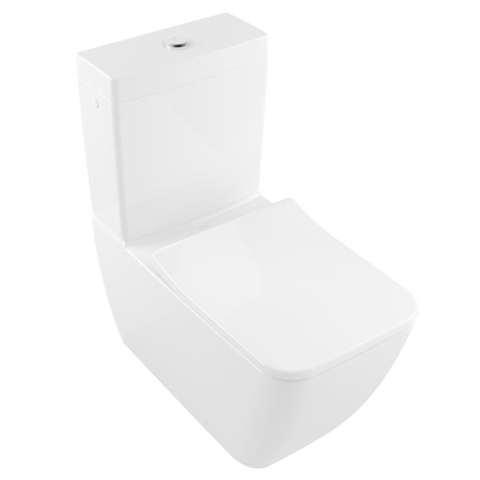 Villeroy & Boch Close Coupled Toilet Villeroy & Boch Venticello Rimless Close Coupled Toilet with Slimline Soft Close Seat