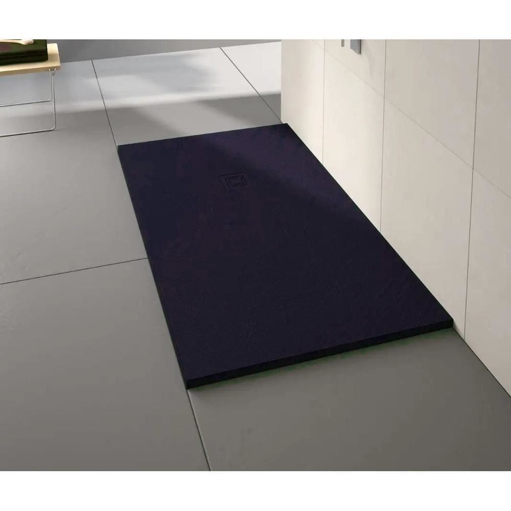 Merlyn Rectangle Shower Tray Pure Black / 1600 x 800 Merlyn Truestone Rectangle Shower Tray