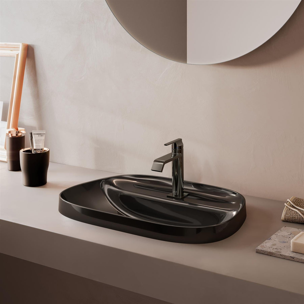 VitrA Mono Basin Tap Gloss Black VitrA Suit Basin Mixer Tap