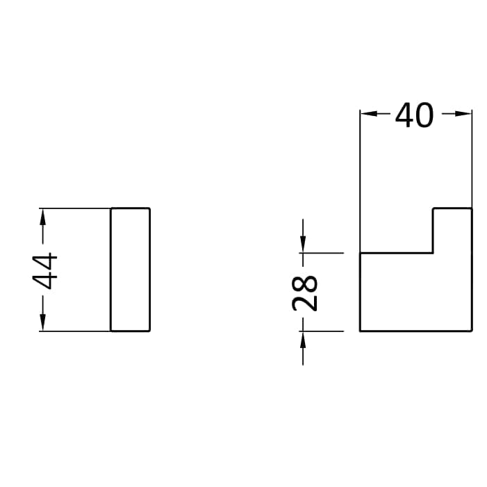 Crosswater Robe Hook Crosswater MPRO Robe Hook