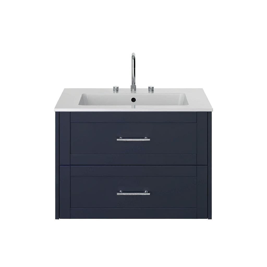 Heritage Wall Mounted Vanity Unit Midnight Blue / 2 Heritage Lynton 800mm Wall Mounted Vanity Unit with Basin