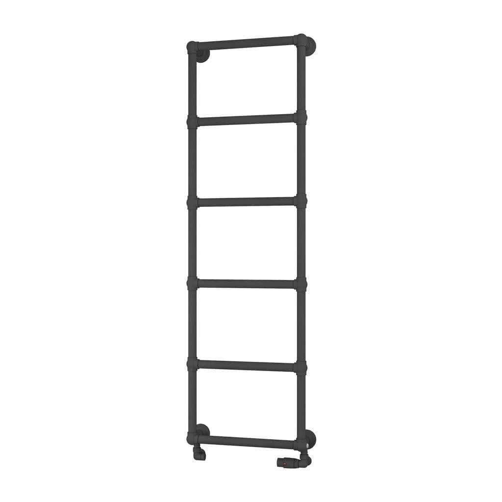 Eastbrook Traditional Towel Rail 1550 x 500 / Electric Only Eastbrook Stour Vertical Traditional Heated Towel Rail in Anthracite