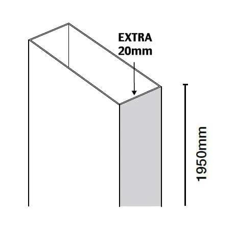 Merlyn Extension Profile Merlyn Series 10 Extension Profile for Sliding Doors