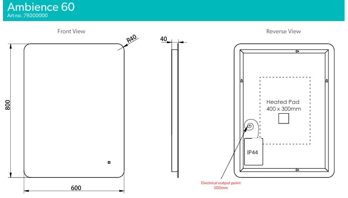 hib. Illuminated Mirror hib. Ambience LED Illuminated Mirror