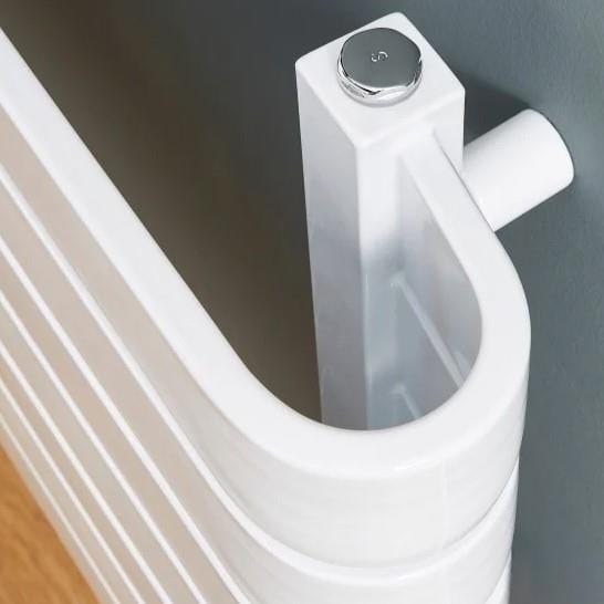 KRAD Panel Radiator K-RAD Denver Straight Horizontal Designer Radiator in Gloss White