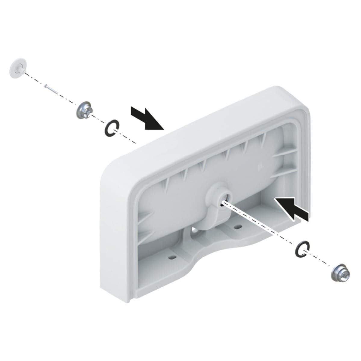 Villeroy and Boch Basin Waste Villeroy & Boch Push-to-Open Basin Waste in White Alpin