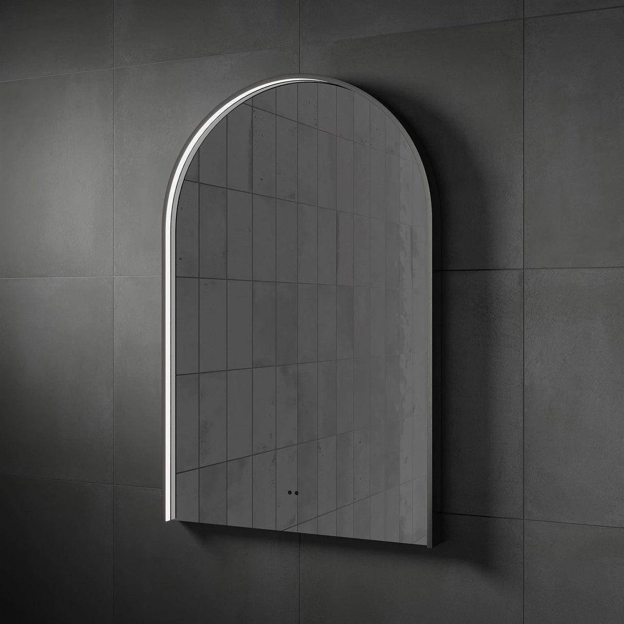 hib. Illuminated Mirror 600mm / Gunmetal hib. Nova LED Illuminated Mirror