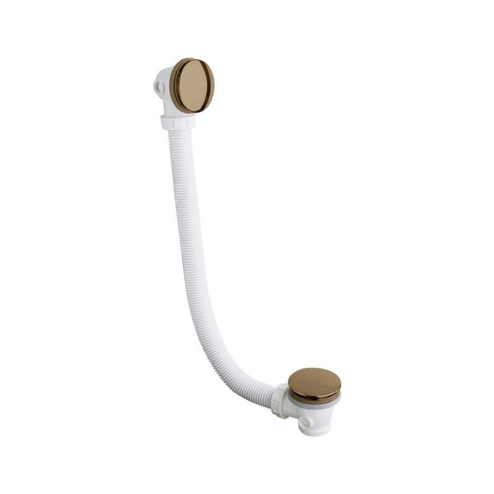 Crosswater Bath Waste Unlacquered Brushed Brass Crosswater Click Clack Bath Waste