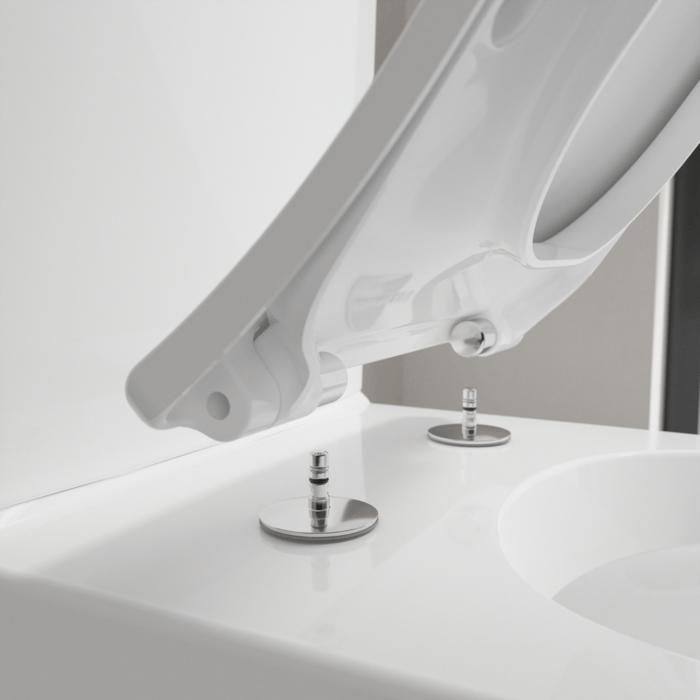 Villeroy & Boch Close Coupled Toilet Villeroy & Boch Venticello Rimless Close Coupled Toilet with Slimline Soft Close Seat