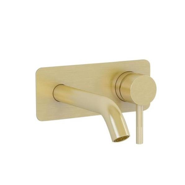 Imex Wall Mounted Basin Tap Imex Ravine 2 Hole Wall Mounted Basin Mixer Tap with Universal Clicker Waste