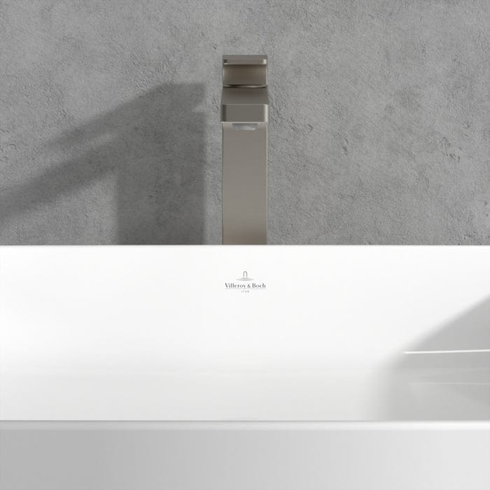 Villeroy & Boch Tall Basin Tap Villeroy & Boch Architectura Square Tall  Basin Mixer Tap with Pop-Up Waste