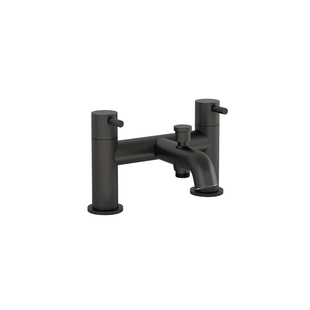 Imex Bath Shower Mixer Black Imex Ravine Bath Shower Mixer Tap (Incl Hose, Handset And Wall Bracket)