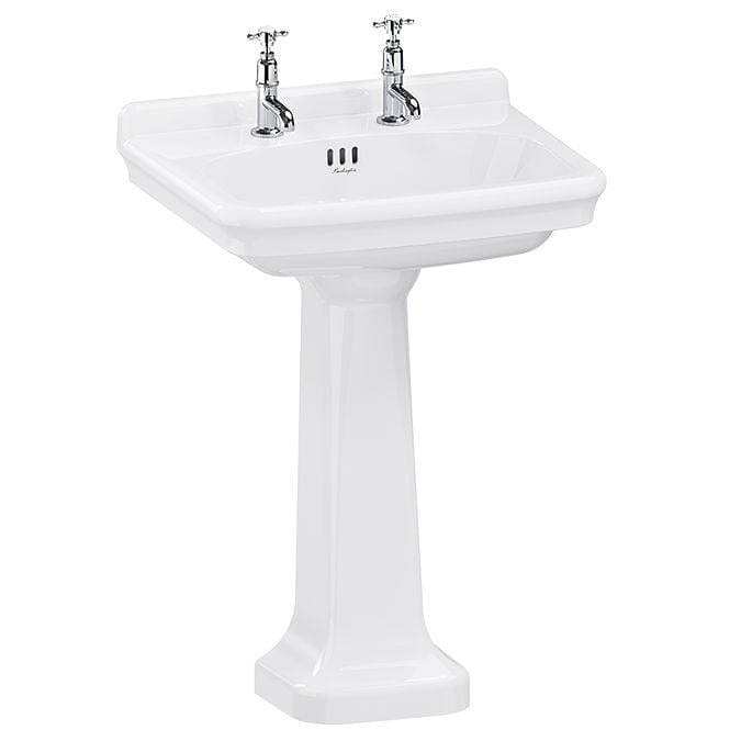 Burlington Wall Hung Basin 620mm / 2 / Pedestal Burlington Guild Basin with Pedestal or Washstand