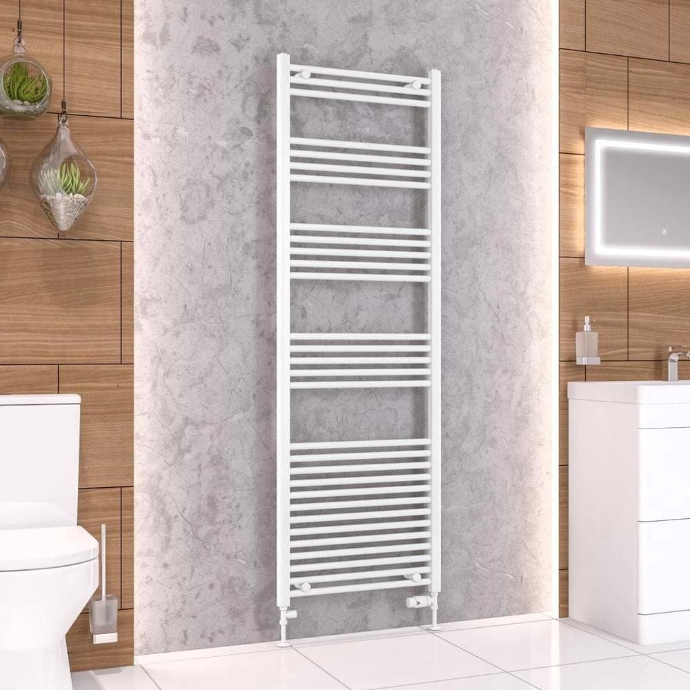 Eastbrook Wendover Straight Vertical Heated Towel Rail in White