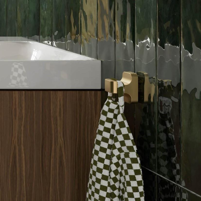 Crosswater Robe Hook Brushed Brass Crosswater Rotar Robe Hook