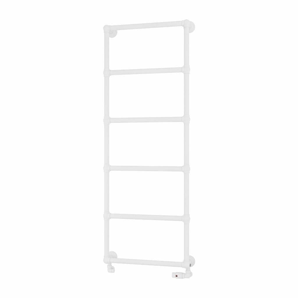 Eastbrook Traditional Towel Rail 1550 x 600 / Electric Only Eastbrook Stour Vertical Traditional Heated Towel Rail in Matt White
