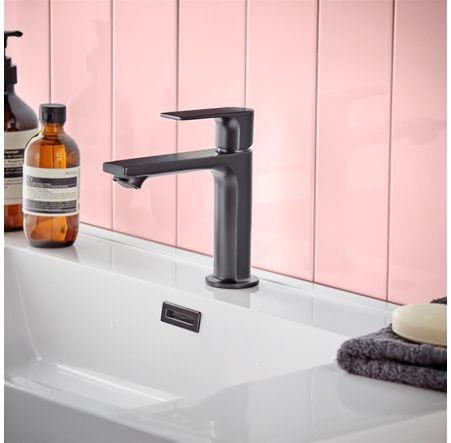 Hansgrohe Mono Basin Tap Hansgrohe Rebris S Single Lever Basin Mixer Tap 110 Coolstart in Matt Black