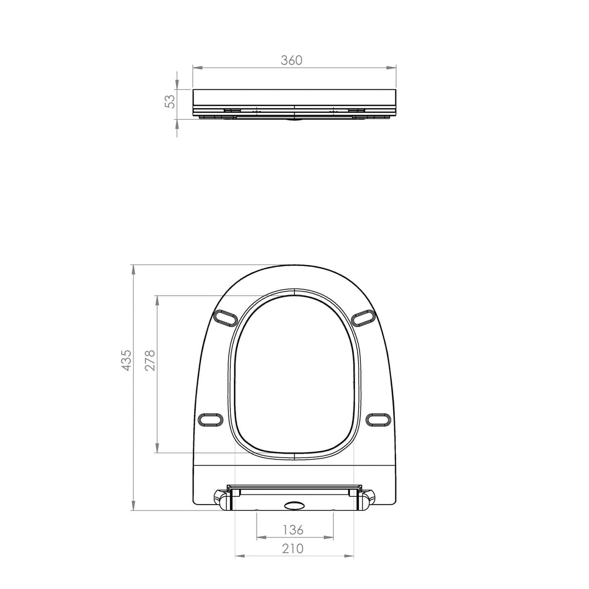 Saneux Toilet Seat Saneux Air Thin Soft Close Seat & Cover - Gloss White