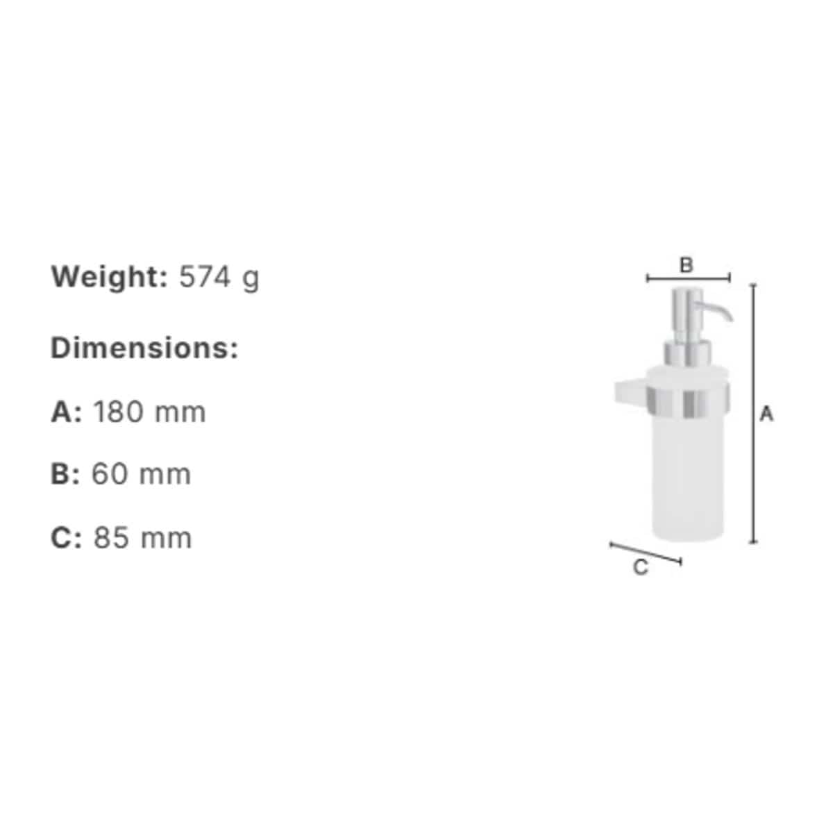 Smedbo Soap Dispenser Smedbo Air Wall Mounted Soap Dispenser in Chrome
