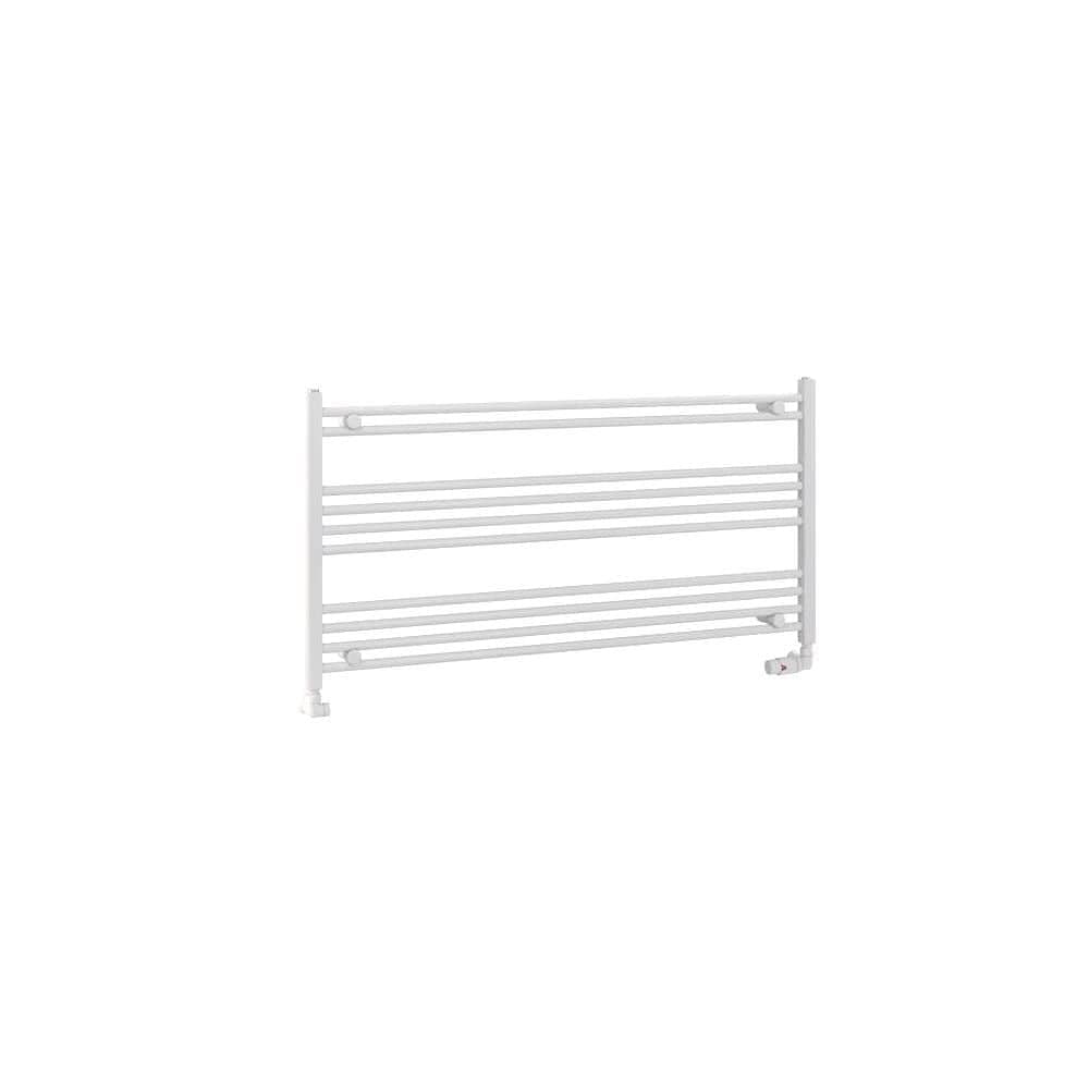 Eastbrook Ladder Rail Eastbrook Wendover Straight Horizontal Under Window Heated Towel Rail in White