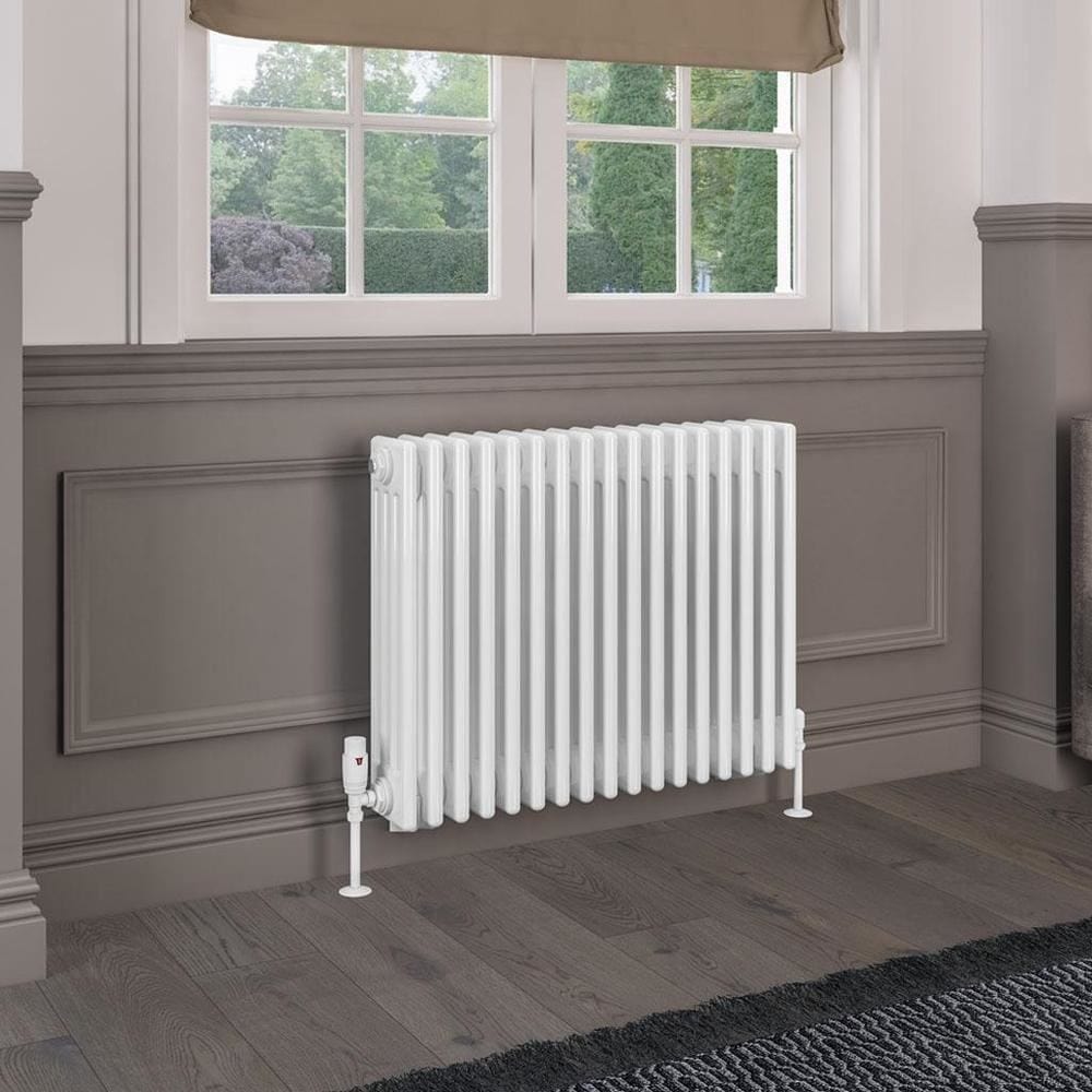 Eastbrook Rivassa Traditional 4 Column Radiator in Gloss White