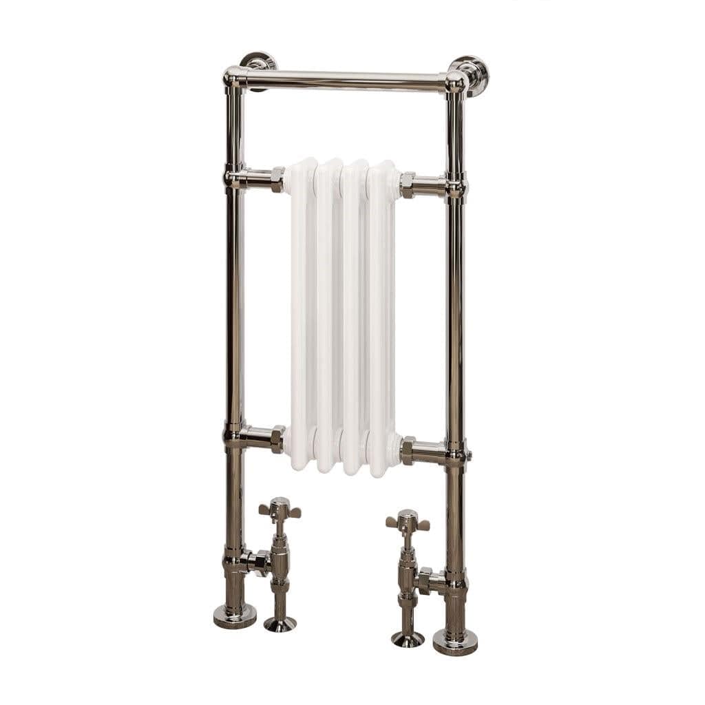 Eastbrook Insert Radiator 960 x 429 / Dual Fuel Eastbrook Avon Straight Vertical Traditional Radiator in Chrome/Gloss White