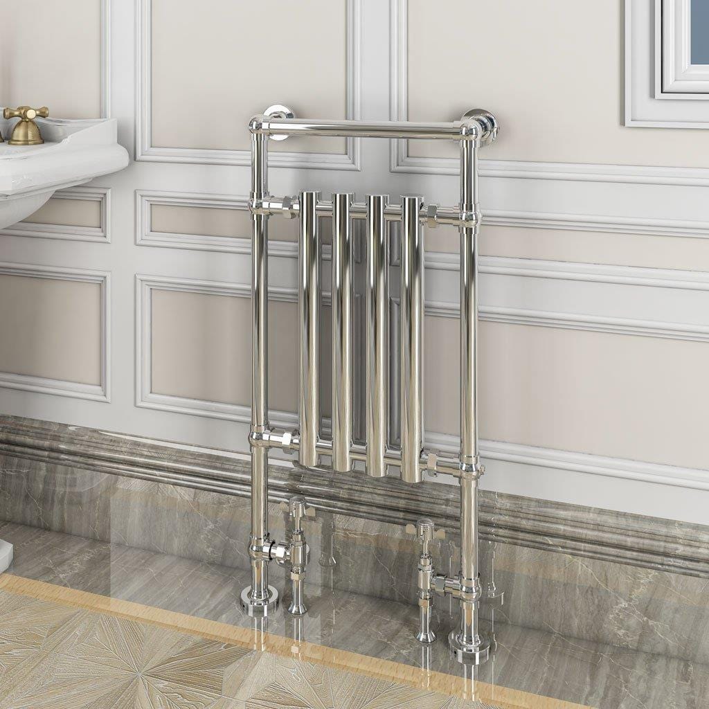Eastbrook Insert Radiator Eastbrook Frome Straight Vertical Traditional Radiator in Chrome