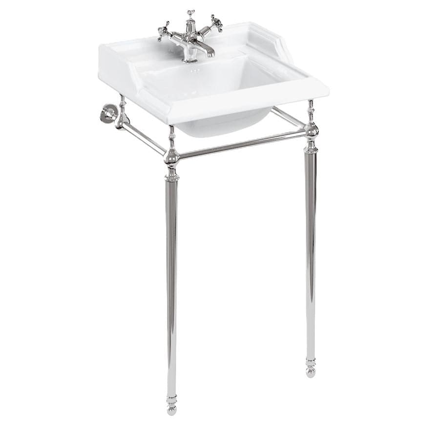 Burlington Washstand 1 / Chrome Burlington Classic 510mm Square Basin with Washstand