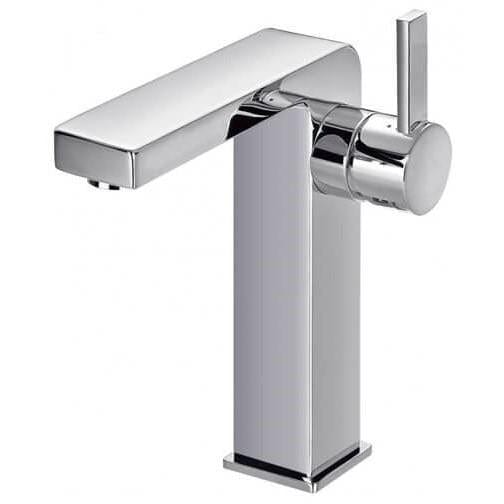 Flova Mono Basin Tap Flova Str8 Basin Mixer Tap with Clicker Waste in Diamond Chrome