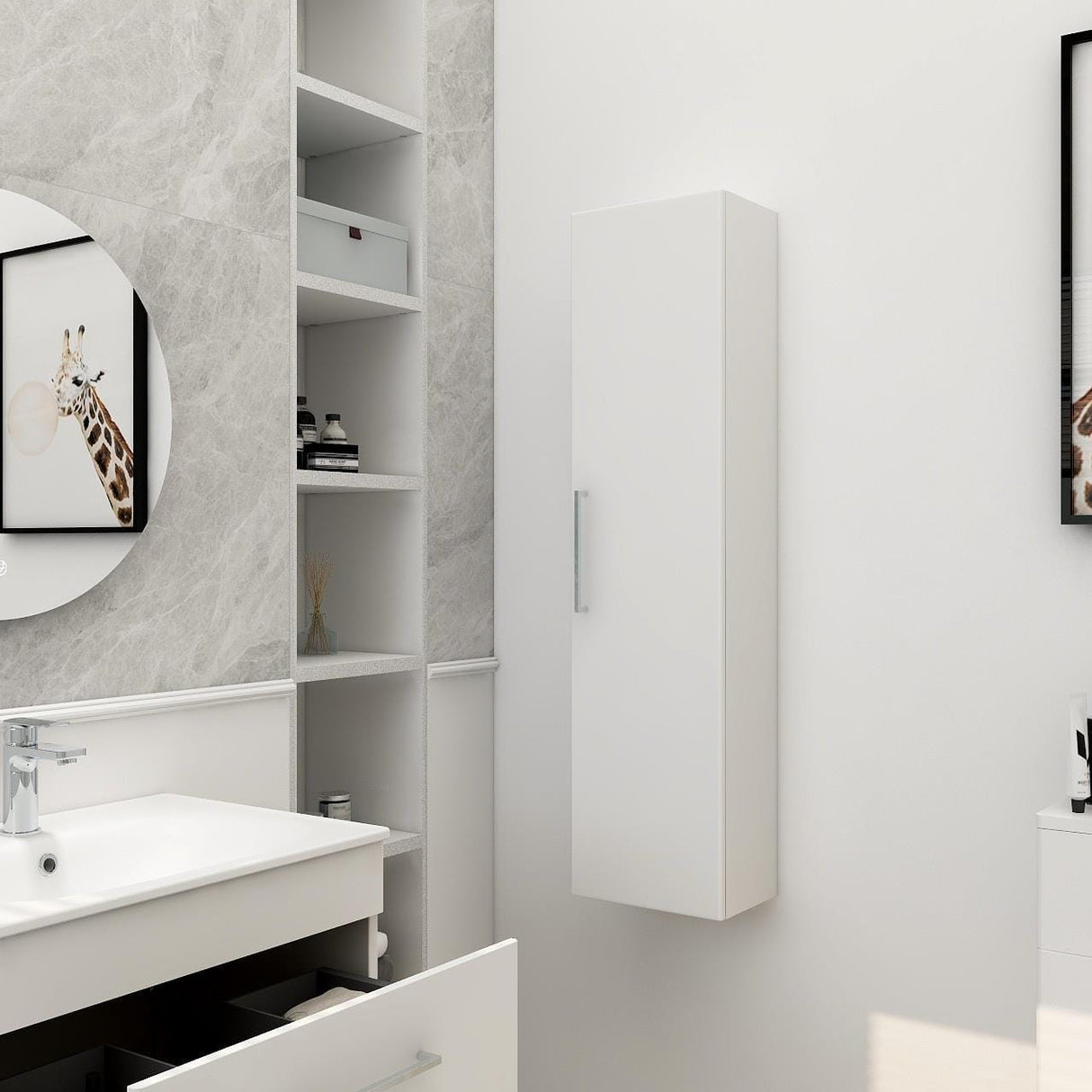 Imex Storage Unit Imex Croma Single Door Wall Mounted Storage Unit