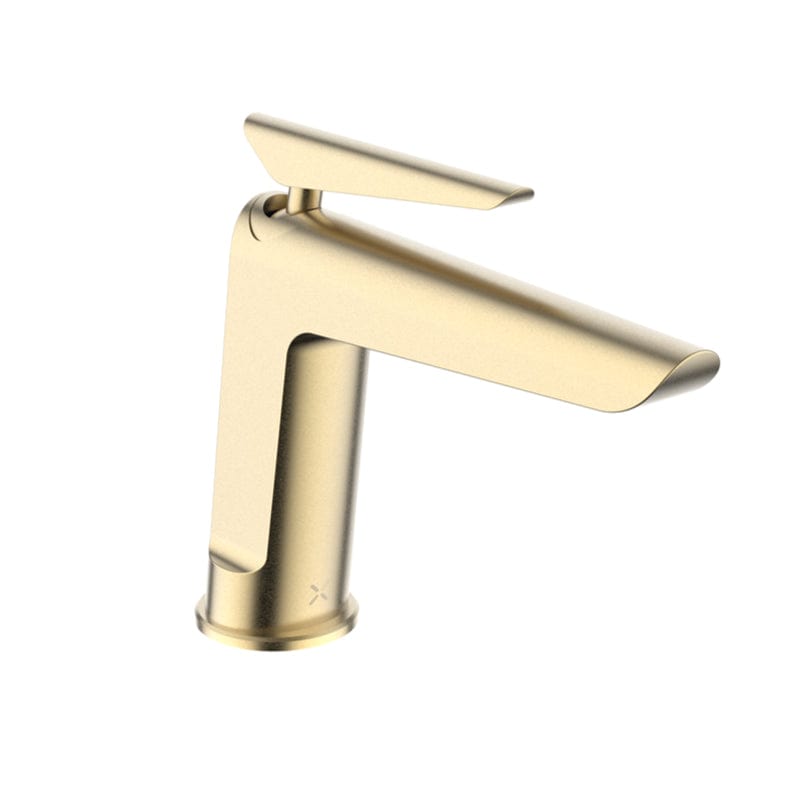 Crosswater Mono Basin Tap Brushed Brass Crosswater Foile Basin Monobloc Mixer Tap