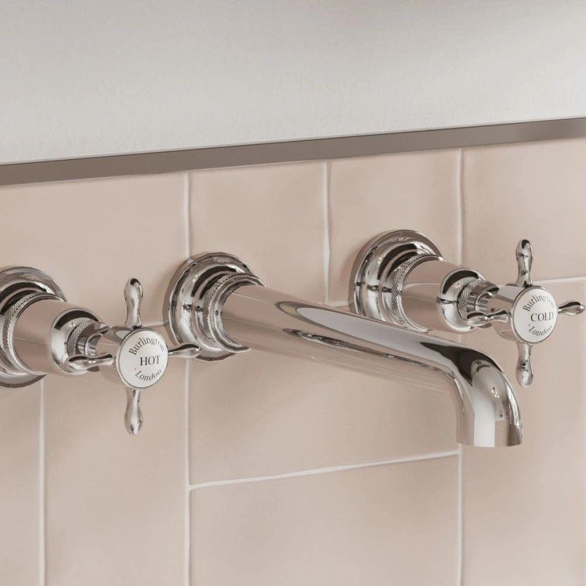 Burlington Guild 3 Hole Wall Mounted Bath Filler Tap