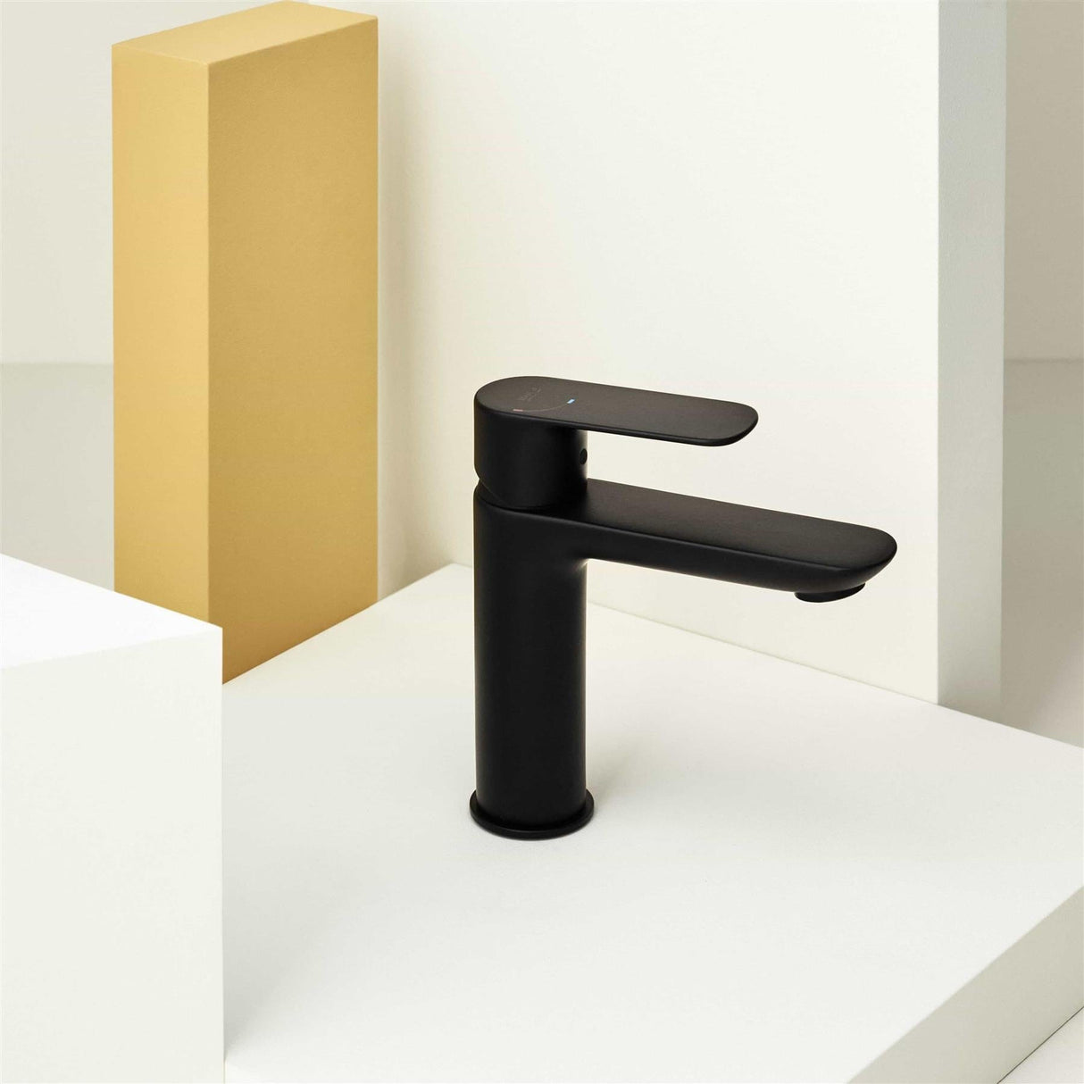 Roca Mono Basin Tap Matt Black Roca Cala Cold Start Basin Mixer Tap