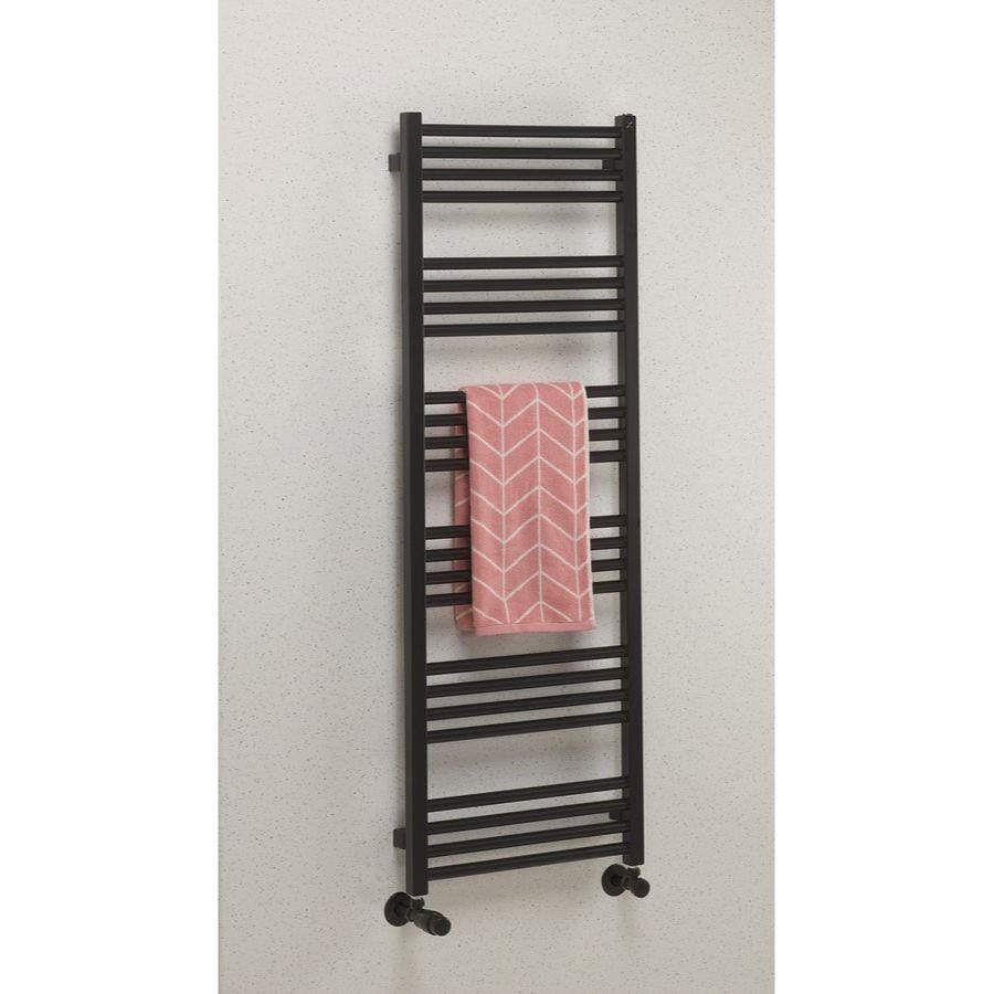 Crosswater Ladder Rail Crosswater MPRO Designer Vertical Towel Radiator in Matt Black