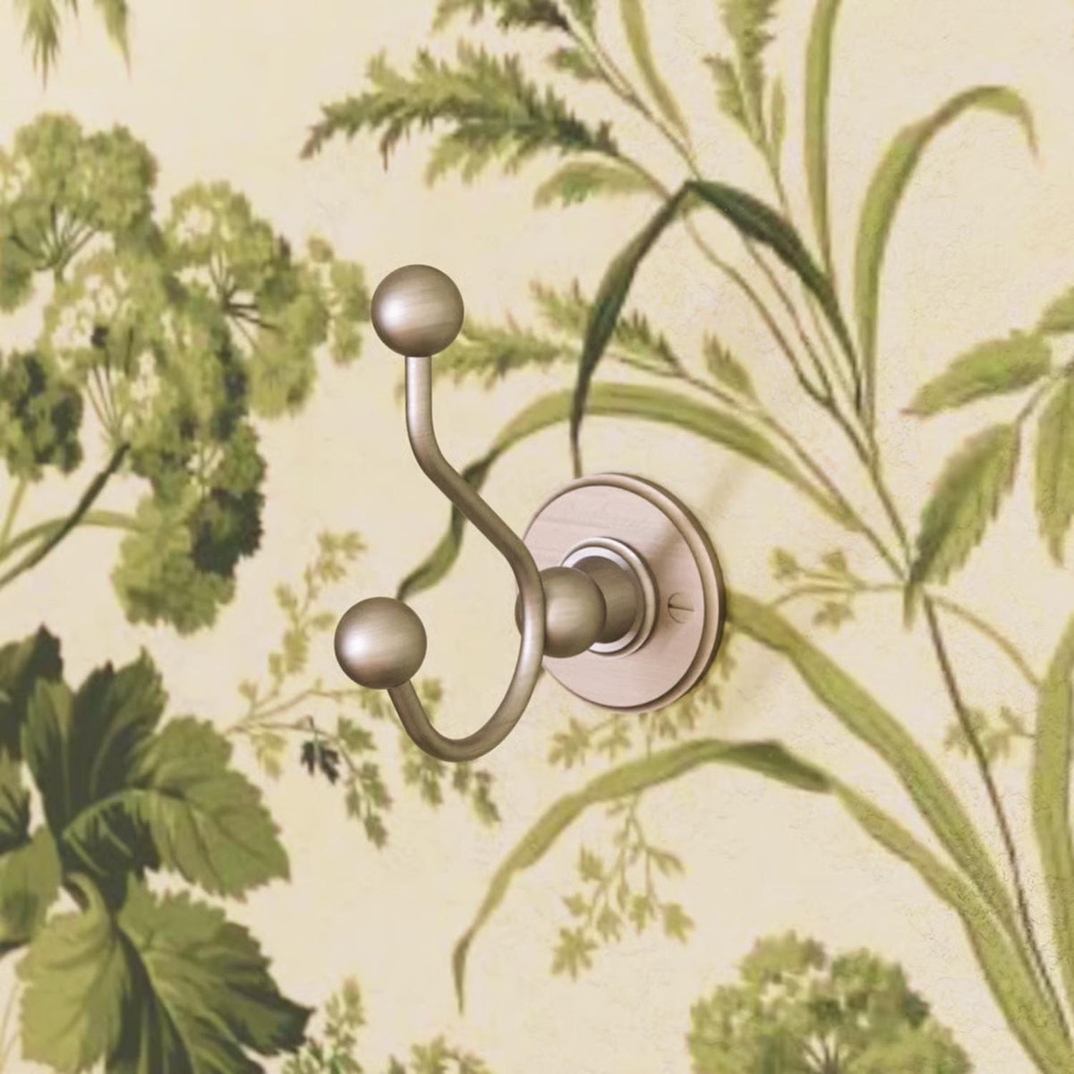 Burlington Robe Hook Brushed Nickel Burlington Traditional Double Robe Hook