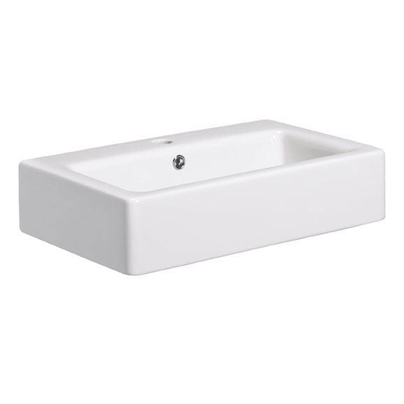 Crosswater Countertop Basin Crosswater Air 600mm Countertop or Wall Mounted Basin with 1 Tap Hole
