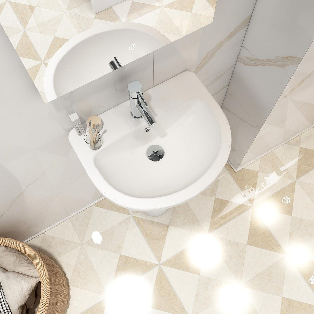 Imex Pedestal Basin Imex Ivo 500mm Basin